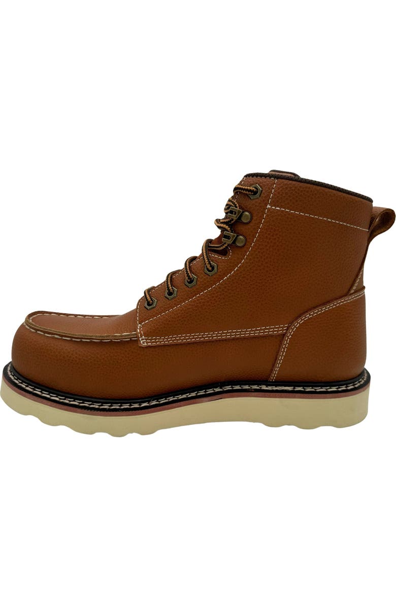 AdTec 6" Tumbled Comp Toe Moc Work Boot, Alternate, color, Tumble Brown