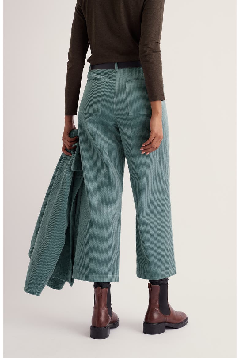 Asphodel Crop Wide Leg Corduroy Pants, Alternate, color, LICHEN