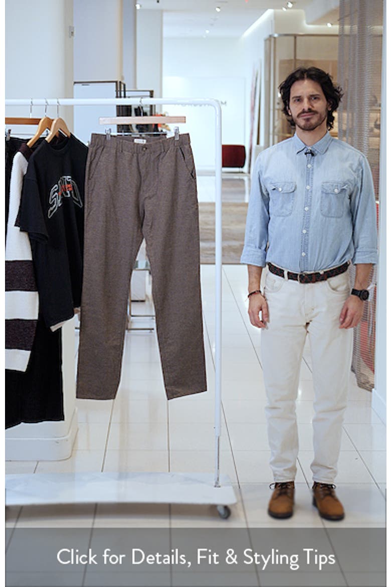 Saturday Slim Straight Leg Houndstooth Chinos video