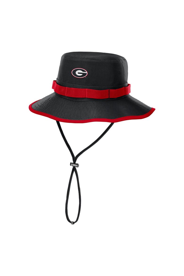 Men's Nike Black Georgia Bulldogs 2026 Sideline Apex Boonie Bucket Hat, Main, color, Black