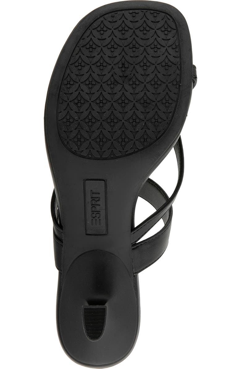 Esprit Elian Toe Loop Sandal, Alternate, color, Black Pu