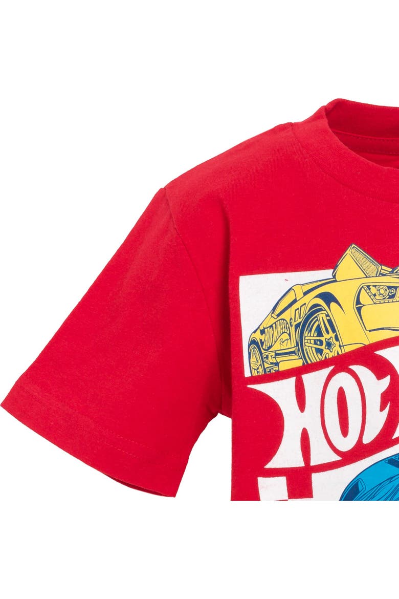 Boys' 2-Pack Racing T-Shirts, Alternate, color, Grey And Red