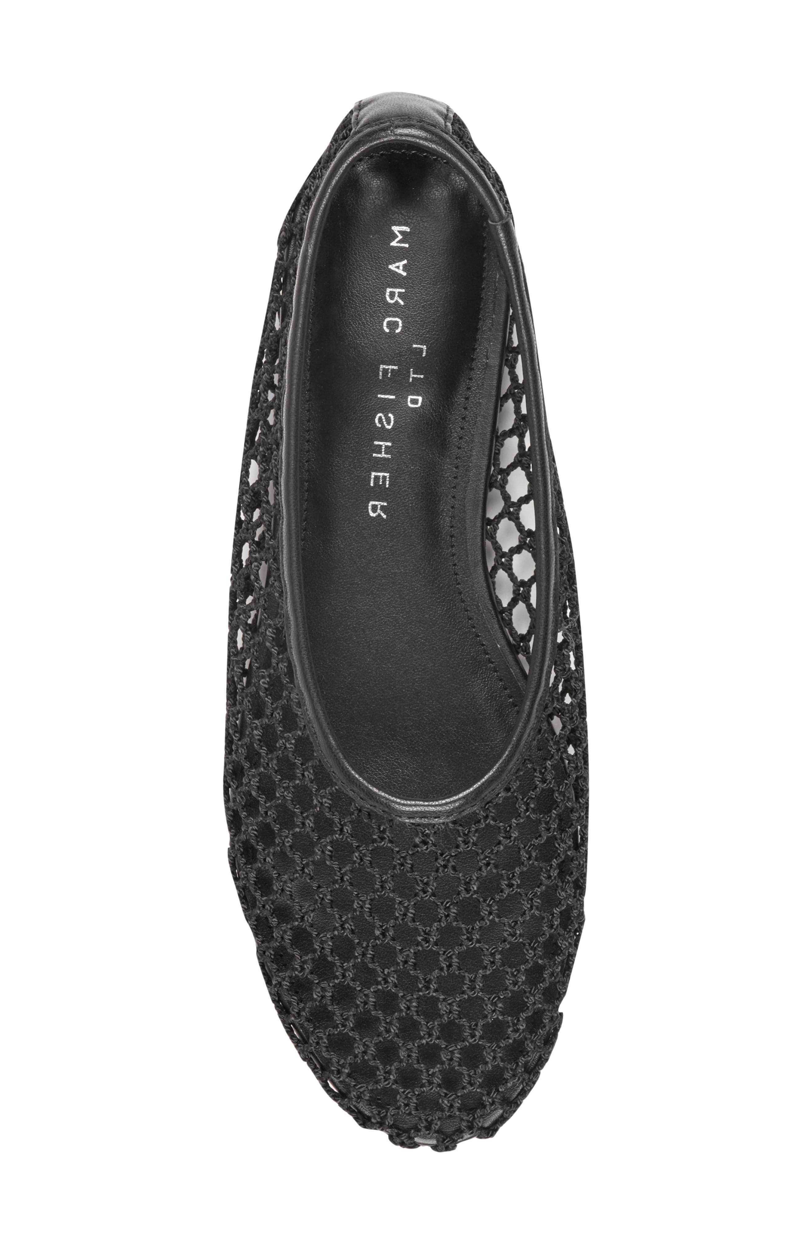 Marc Fisher LTD Jazlyn Pointed Toe Flat, Alternate, color, Black