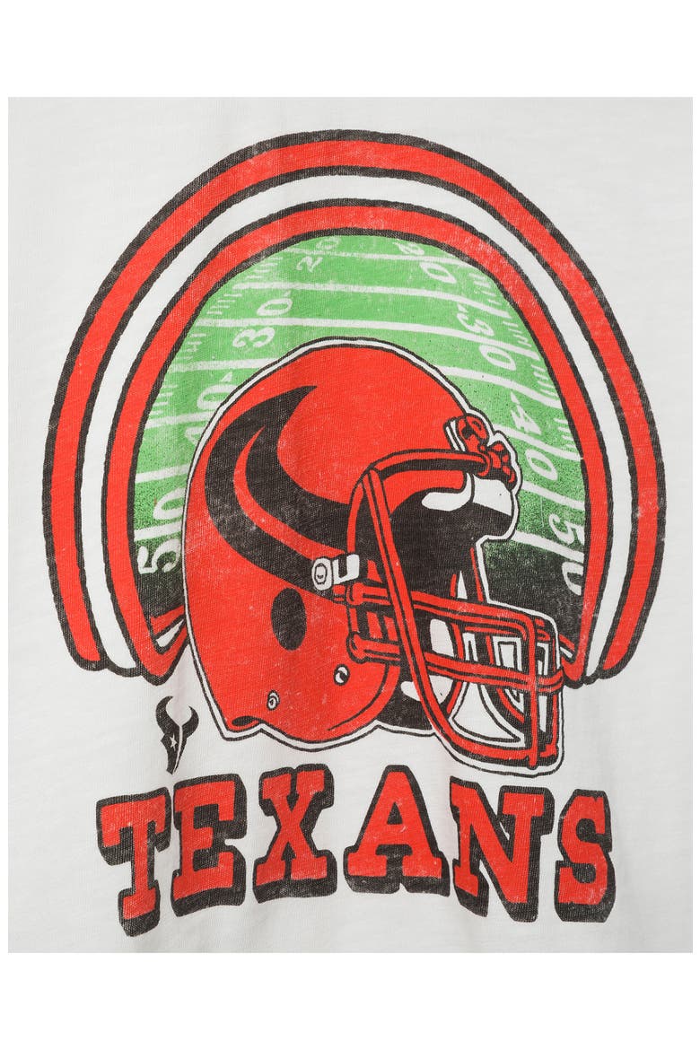 Houston Texans Graphic Cropped T-Shirt, Alternate, color, VINTAGE WHITE