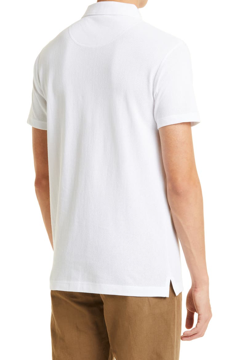 Men's Riviera Cotton Polo, Alternate, color, WHITE