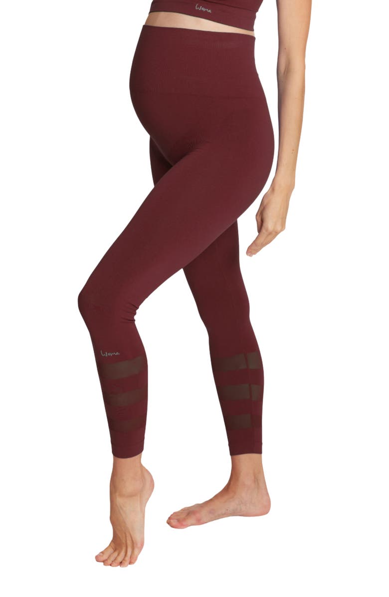 Cache Coeur Woma Maternity & Sports Leggings, Alternate, color, Plum