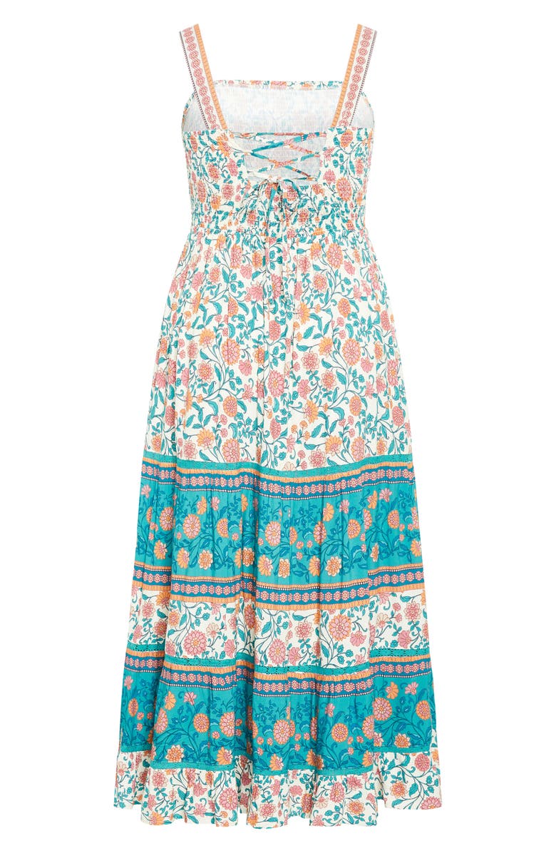 City Chic Belle Maxi Sundress, Alternate, color, Gardenia