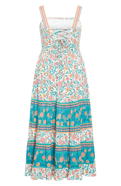 City Chic Belle Maxi Sundress In Animal Print