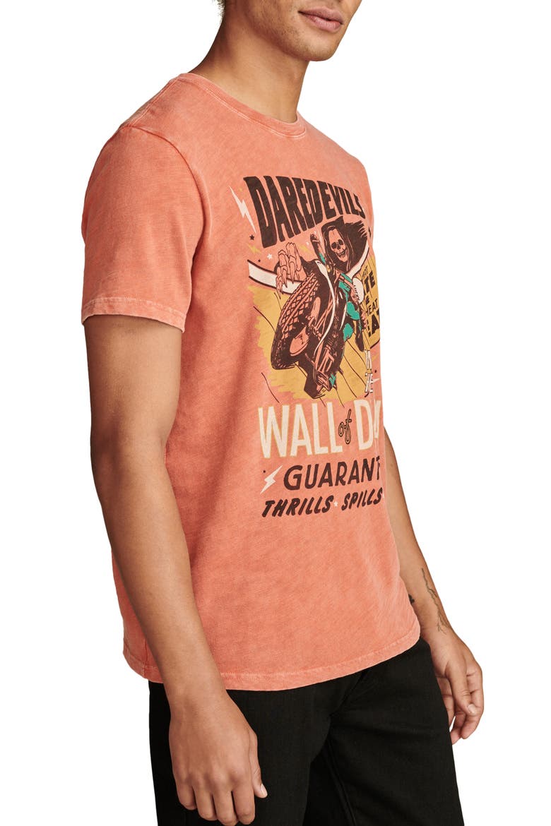 Wall of Death Cotton Graphic T-Shirt, Alternate, color, MECCA ORANGE