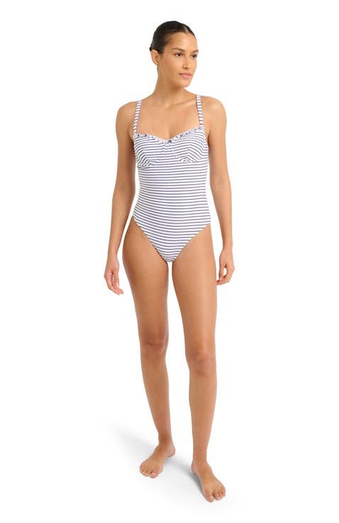 Towel Terry Sailor Stripe Marilyn One Piece