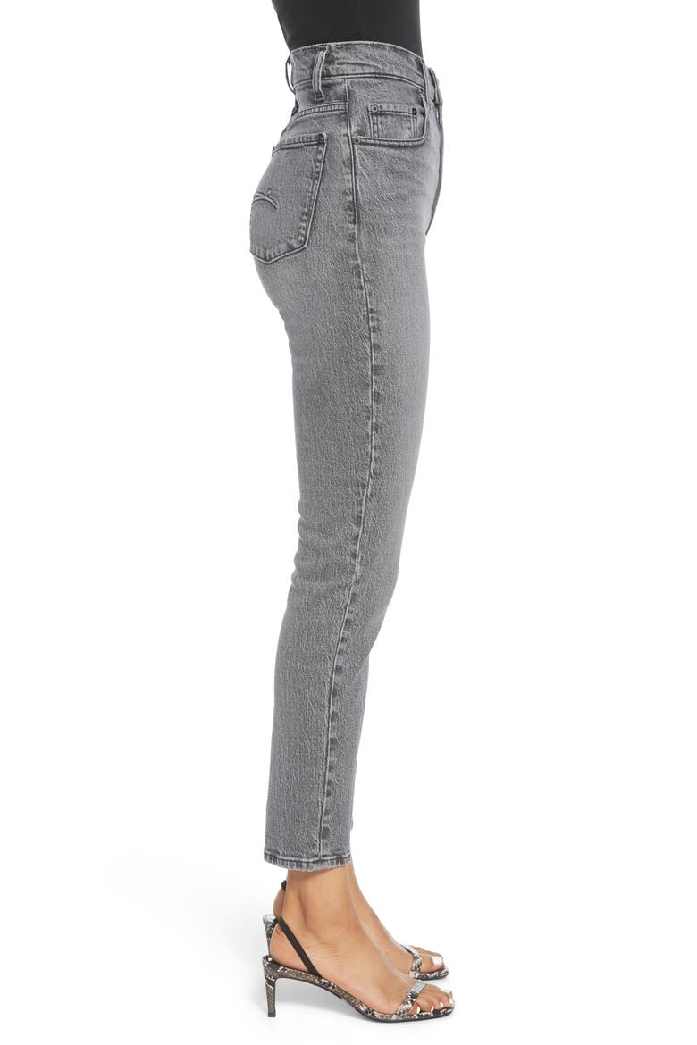 Frankie Comfort High Waist Slim Ankle Jeans, Alternate, color, SECRETIVE