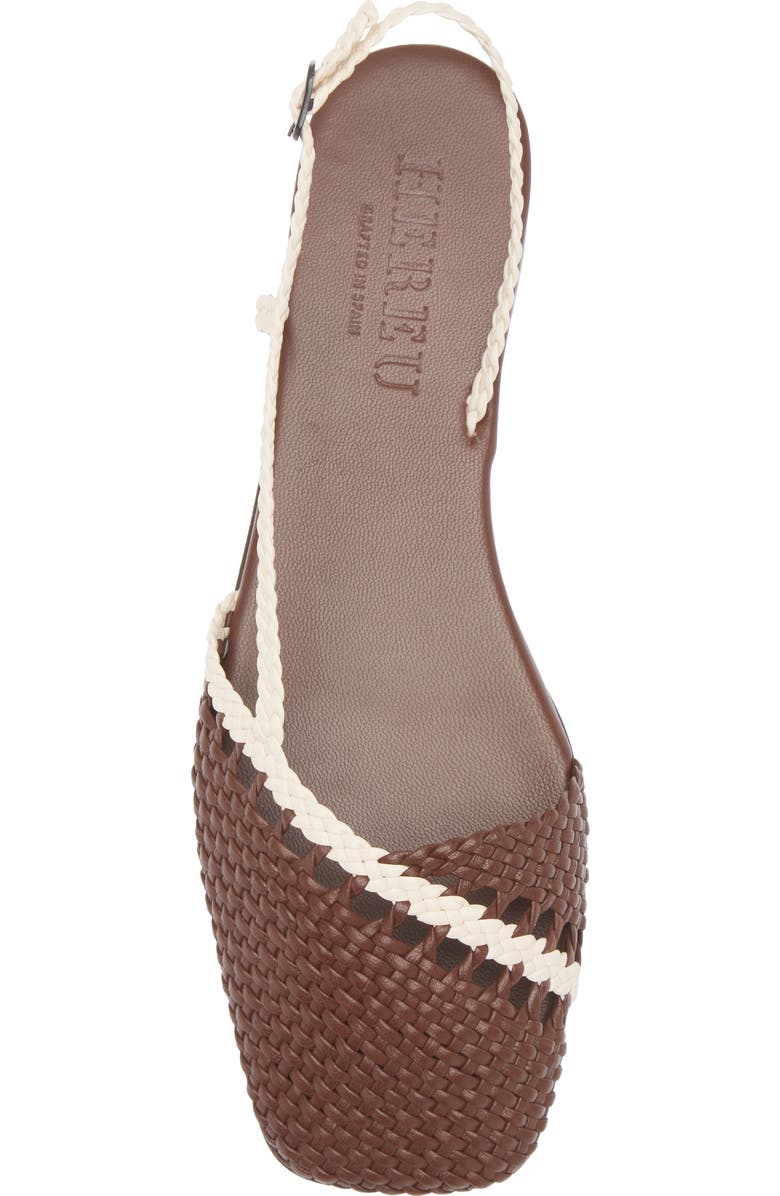 HEREU Ancora Slingback Sandal, Alternate, color, Cocoa/ Ivory
