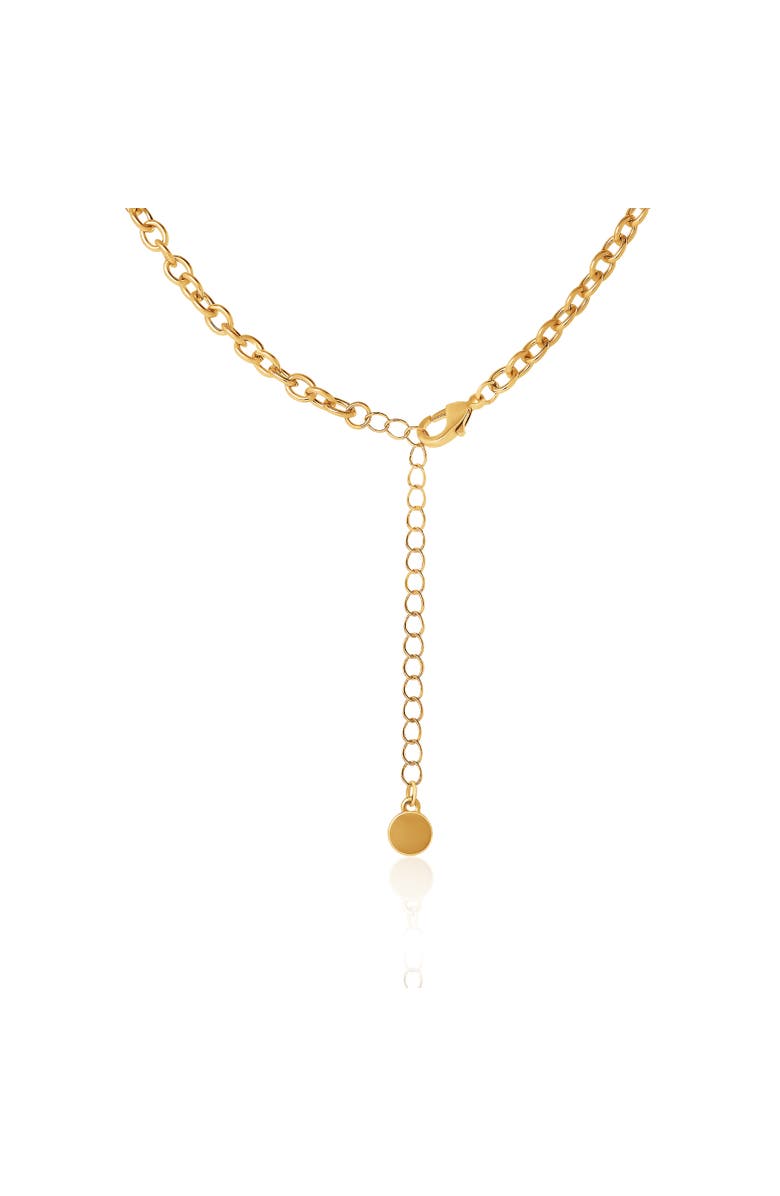 BCBG Generation Heart Charm Chunky Chain Necklace, Alternate, color,