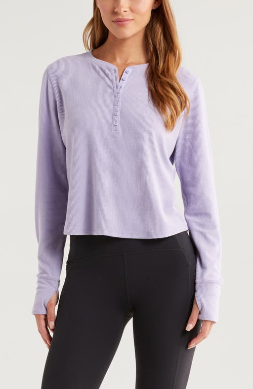 Zella Cozy Rib Henley