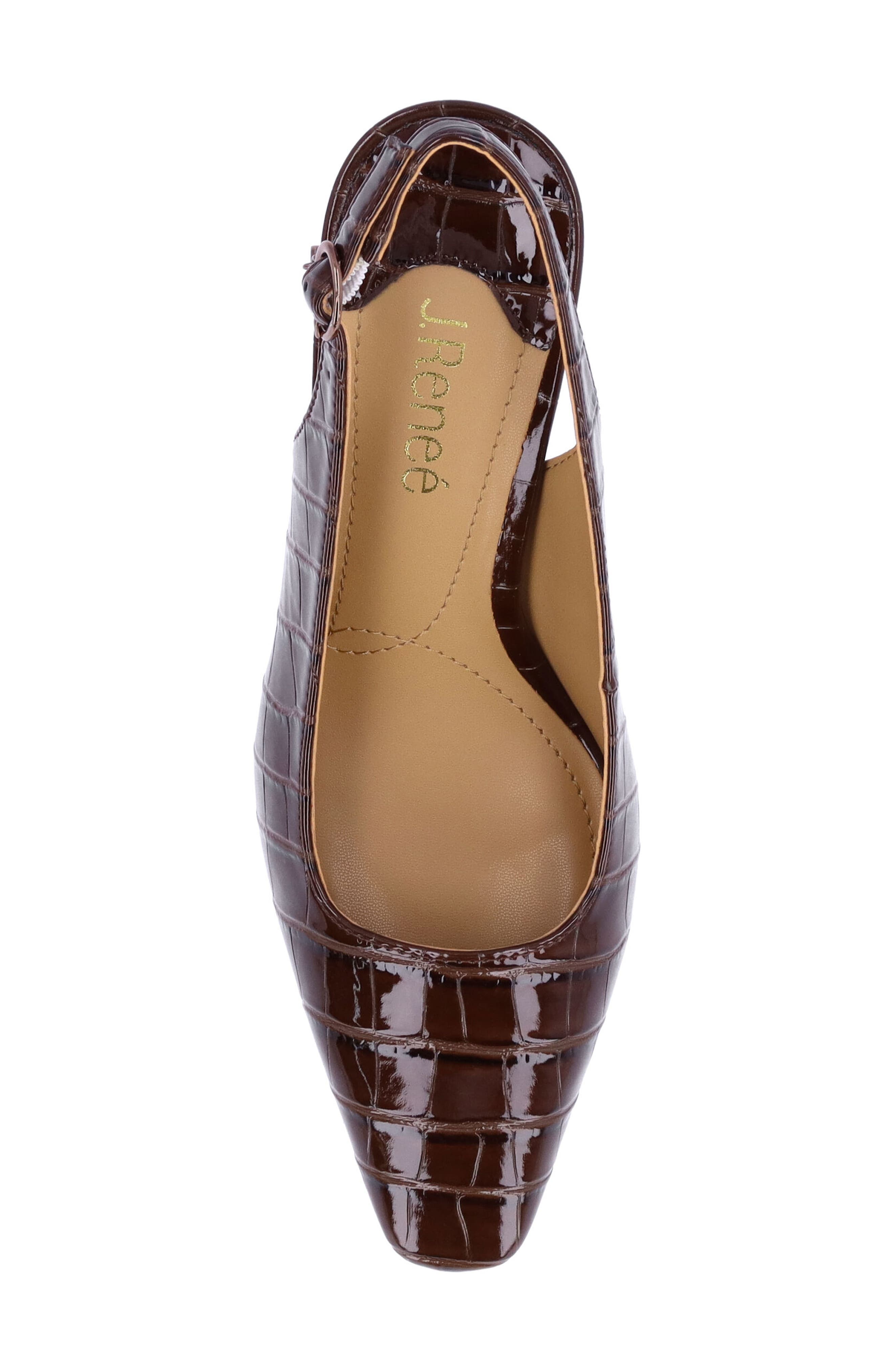 J. Reneé Delah Slingback Pump, Alternate, color, Brown