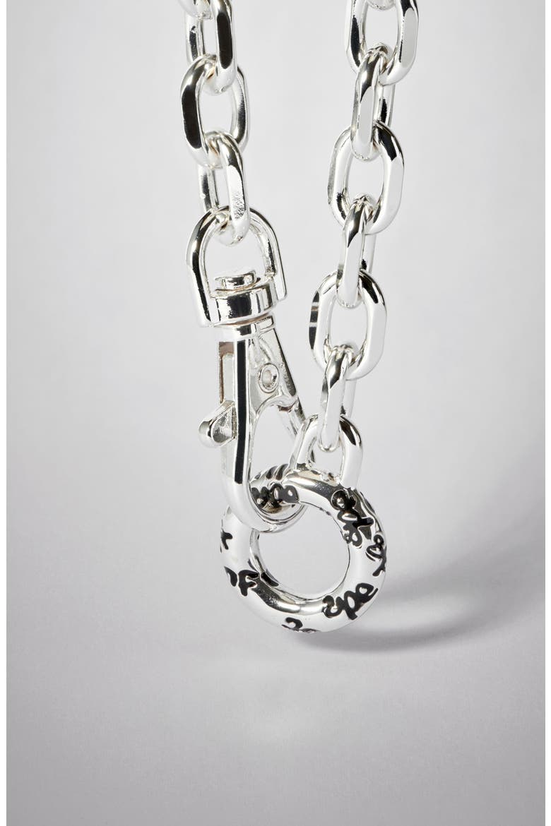 Ring X-Large Necklace In Silver, Alternate, color, Silver