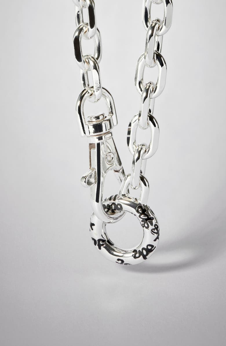 YOJ Ring X-Large Necklace In Silver, Alternate, color, Silver