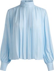 Alice + Olivia Gertrude Mock Neck Top