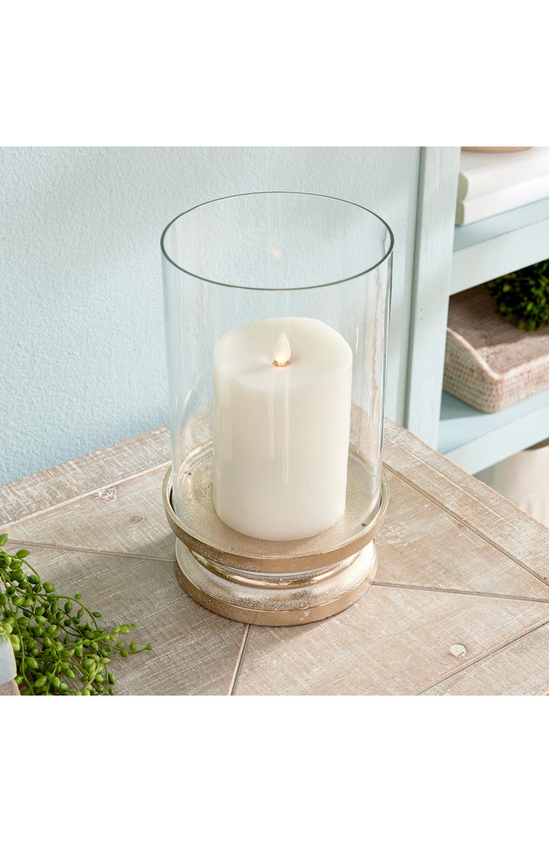 Napa Home & Garden Florence Footed Hurricane, Alternate, color, Gold