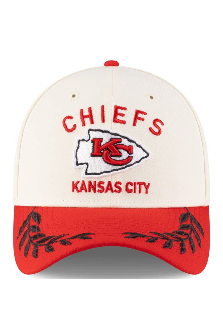 Men's New Era  Cream/Red Kansas City Chiefs 2025 NFL Draft 39THIRTY Flex Hat, Alternate, color, Cream