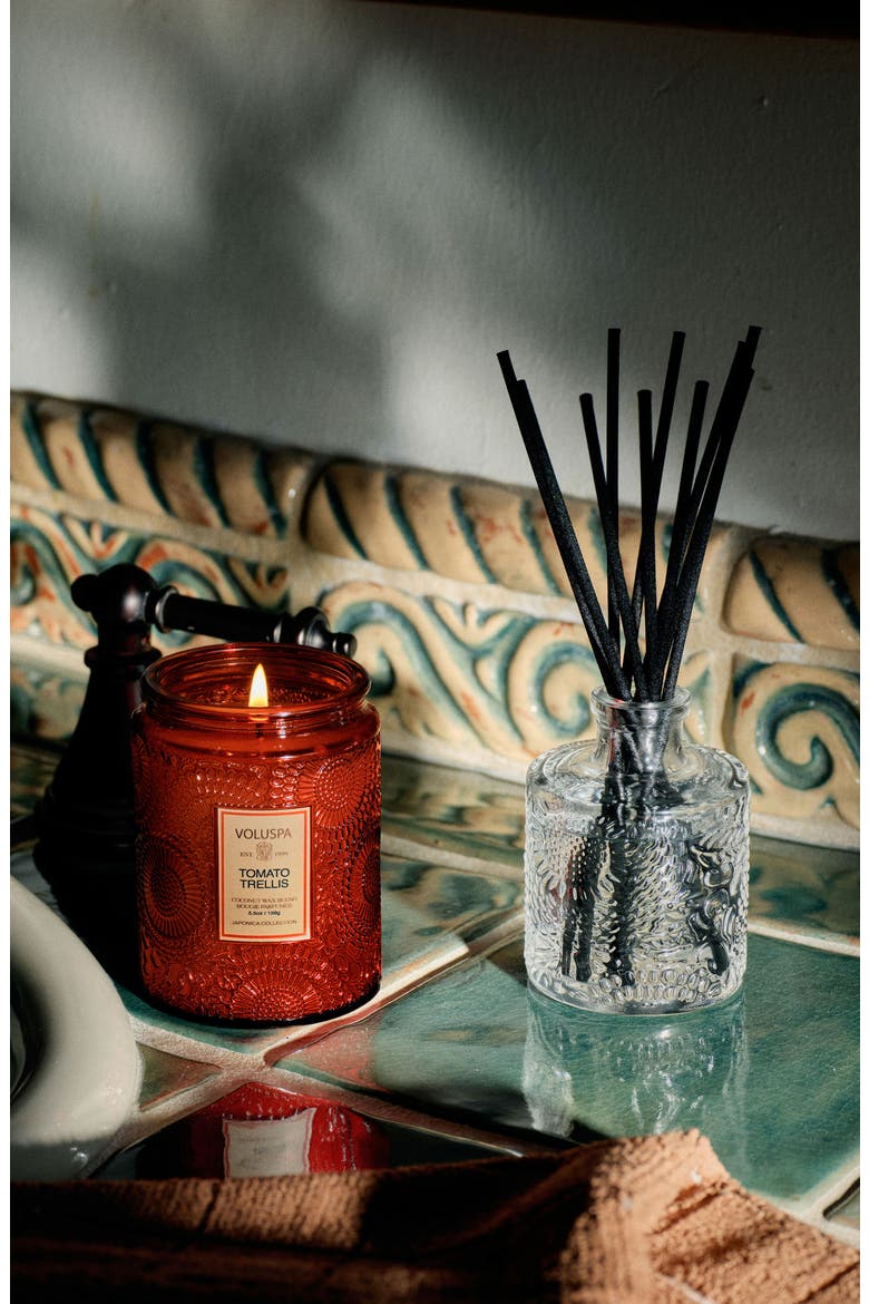 Tomato Trellis Mini Tin Candle, Alternate, color, TOMATO TRELLIS