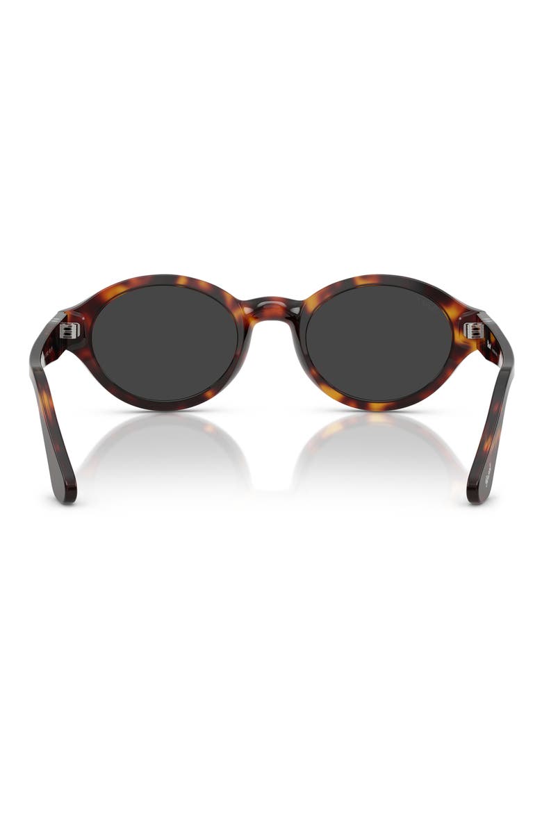 Loris 51mm Polarized Oval Sunglasses, Alternate, color, HAVANA / POLAR DARK GREY