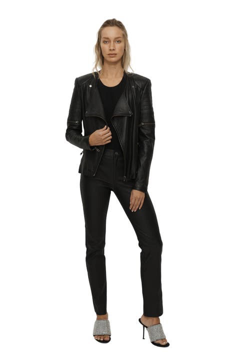 Greenwich Street Leather Motor Jacket