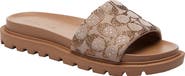 COACH Brynn Signature Crystal Jacquard Slide Sandal
