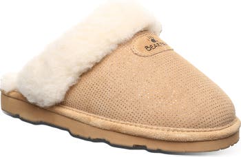Loki Leopard Print Faux Shearling Lined Suede Slipper
