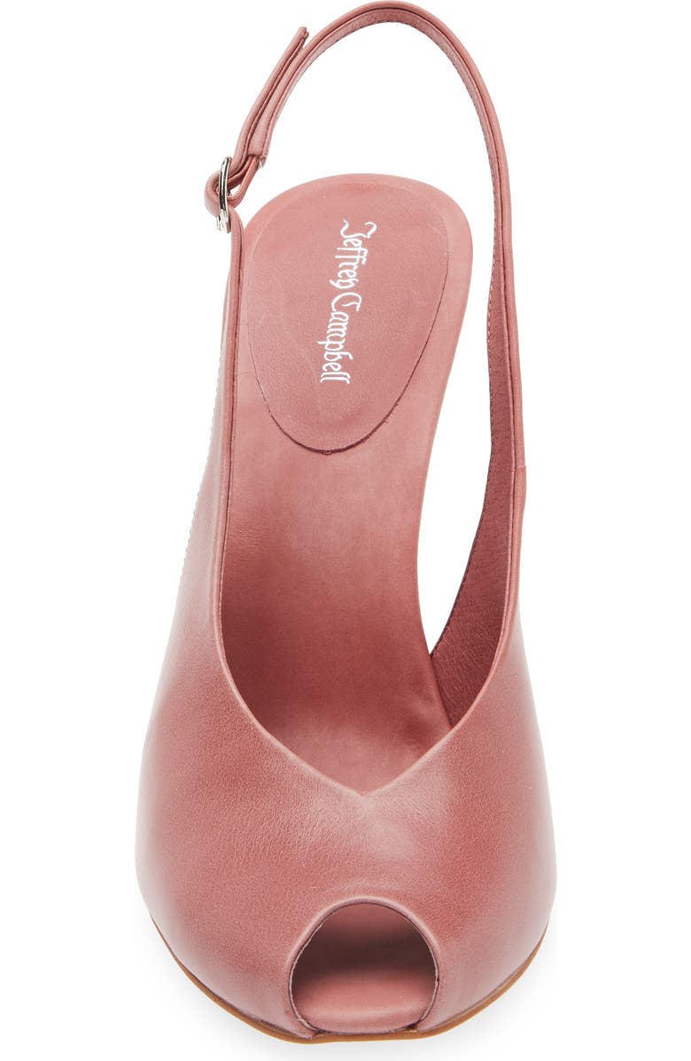 Jeffrey Campbell Snoah Slingback Peep Toe Pump, Alternate, color, Dark Pink