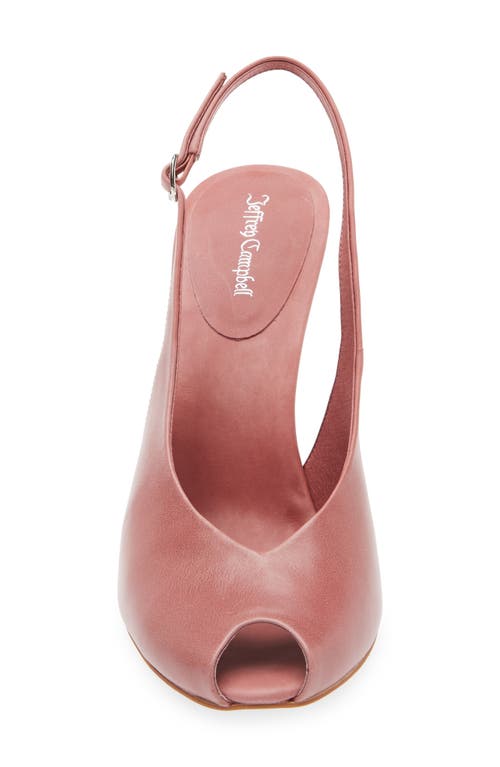 Jeffrey Campbell Snoah Slingback Peep Toe Pump In Dark Pink