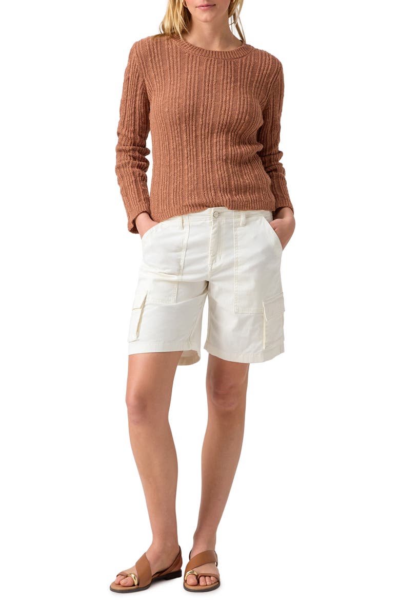 Reissue Stretch Cotton Utility Shorts, Alternate, color, POWDERED SNOW