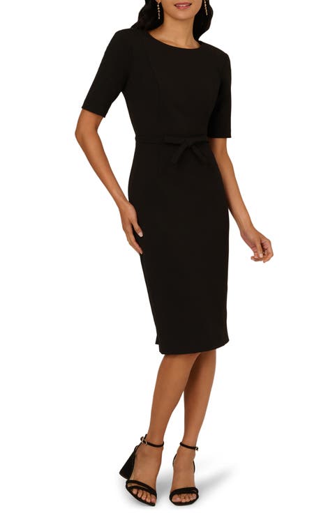 Bow Front Sheath Dress