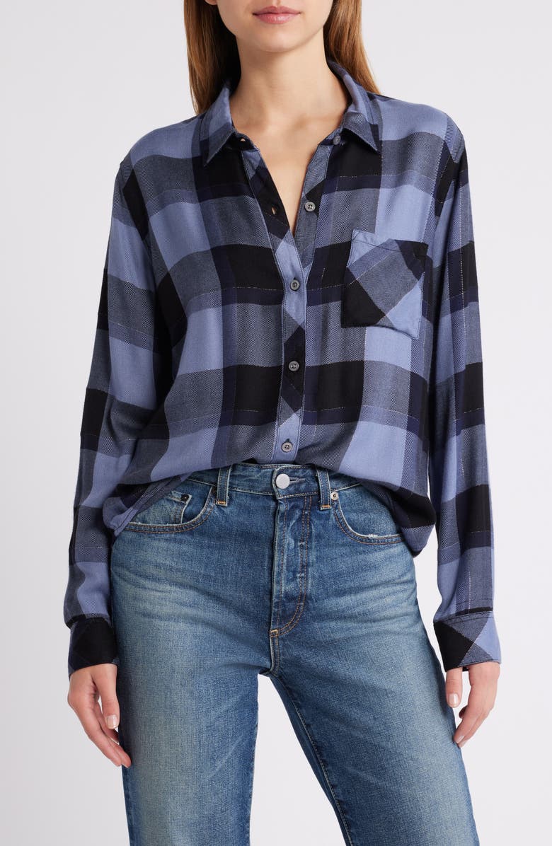Rails Hunter Plaid Button-Up Shirt, Main, color, 