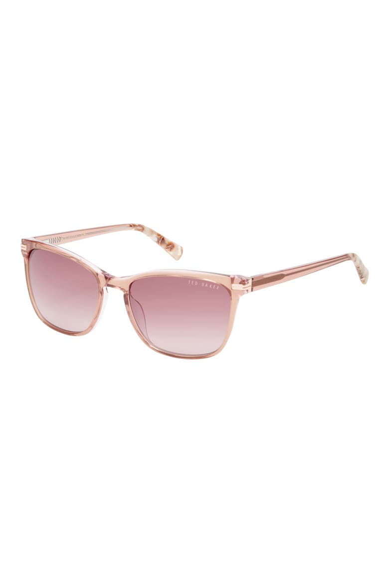 56mm Cat Eye Sunglasses, Alternate, color, BLUSH
