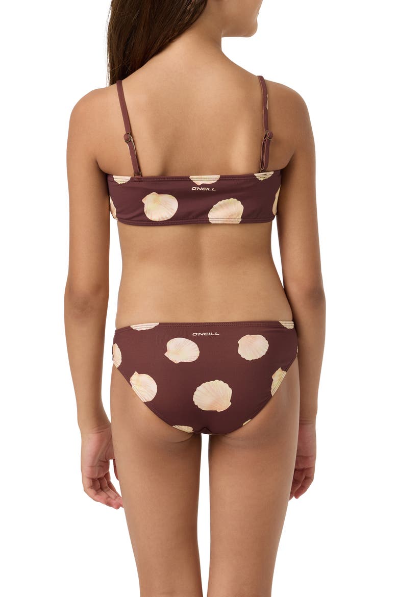 Kids' Camila Two-Piece Swimsuit, Alternate, color, CHOCOLATE