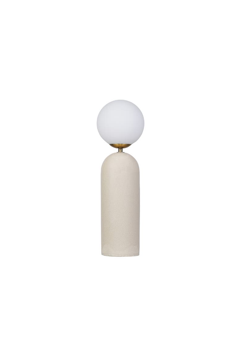 Table Lamp with Globe and Inline Switch, Main, color, Cream
