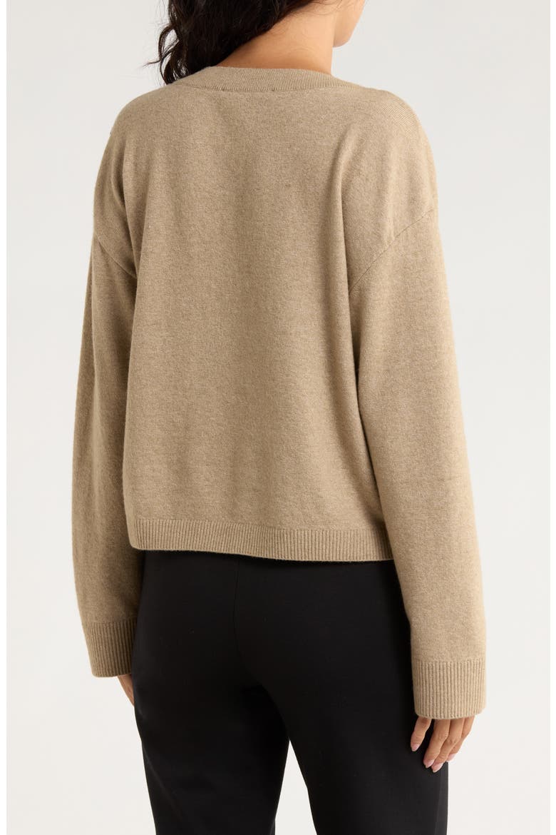 Boat Neck Drop Shoulder Sweater, Alternate, color, LIGHT TAN