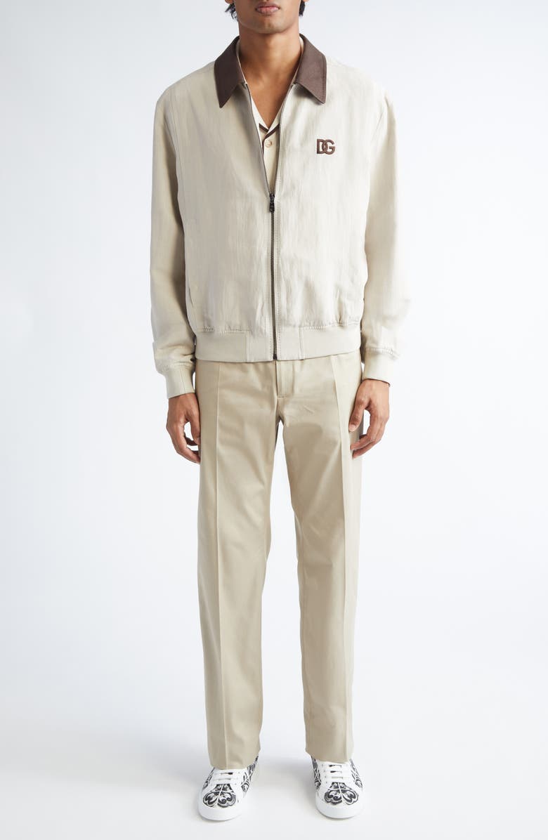 Dolce&Gabbana New Stretch Cotton Chinos, Alternate, color, M0131 Beige