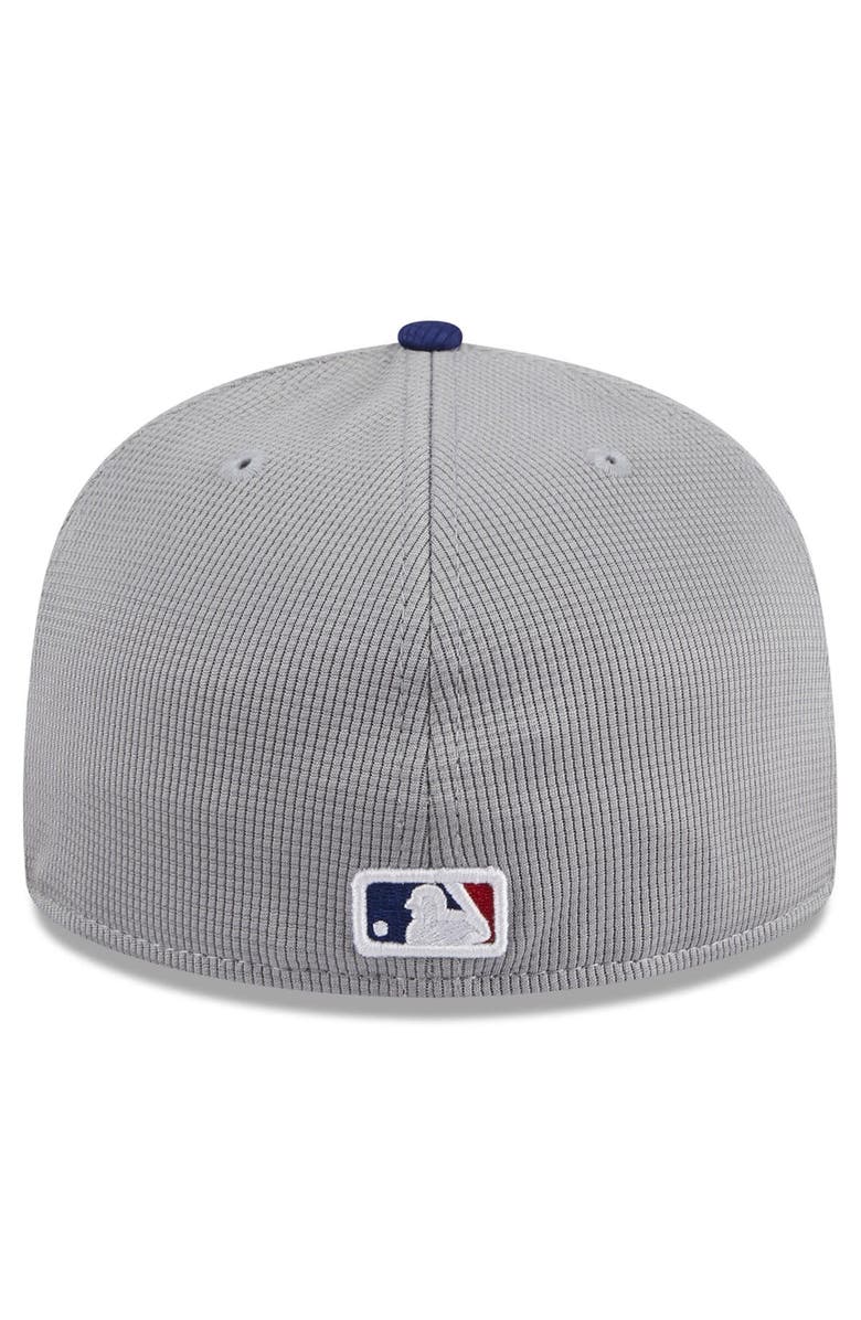 New Era Men's New Era  Gray Los Angeles Dodgers 2024 Batting Practice 59FIFTY Fitted Hat, Alternate, color, 