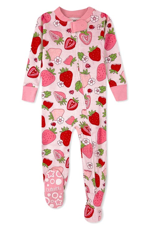Cruz One-Piece Organic Cotton Footie Pajamas (Baby)