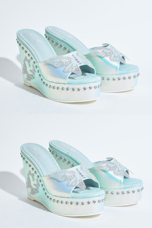Sparkl Bianca Wedge In Blue