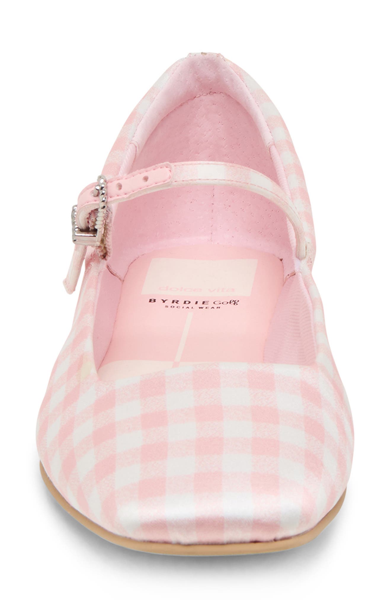 Dolce Vita x Byrdie Golf Reyes Mary Jane Flat, Alternate, color, Pink Plaid