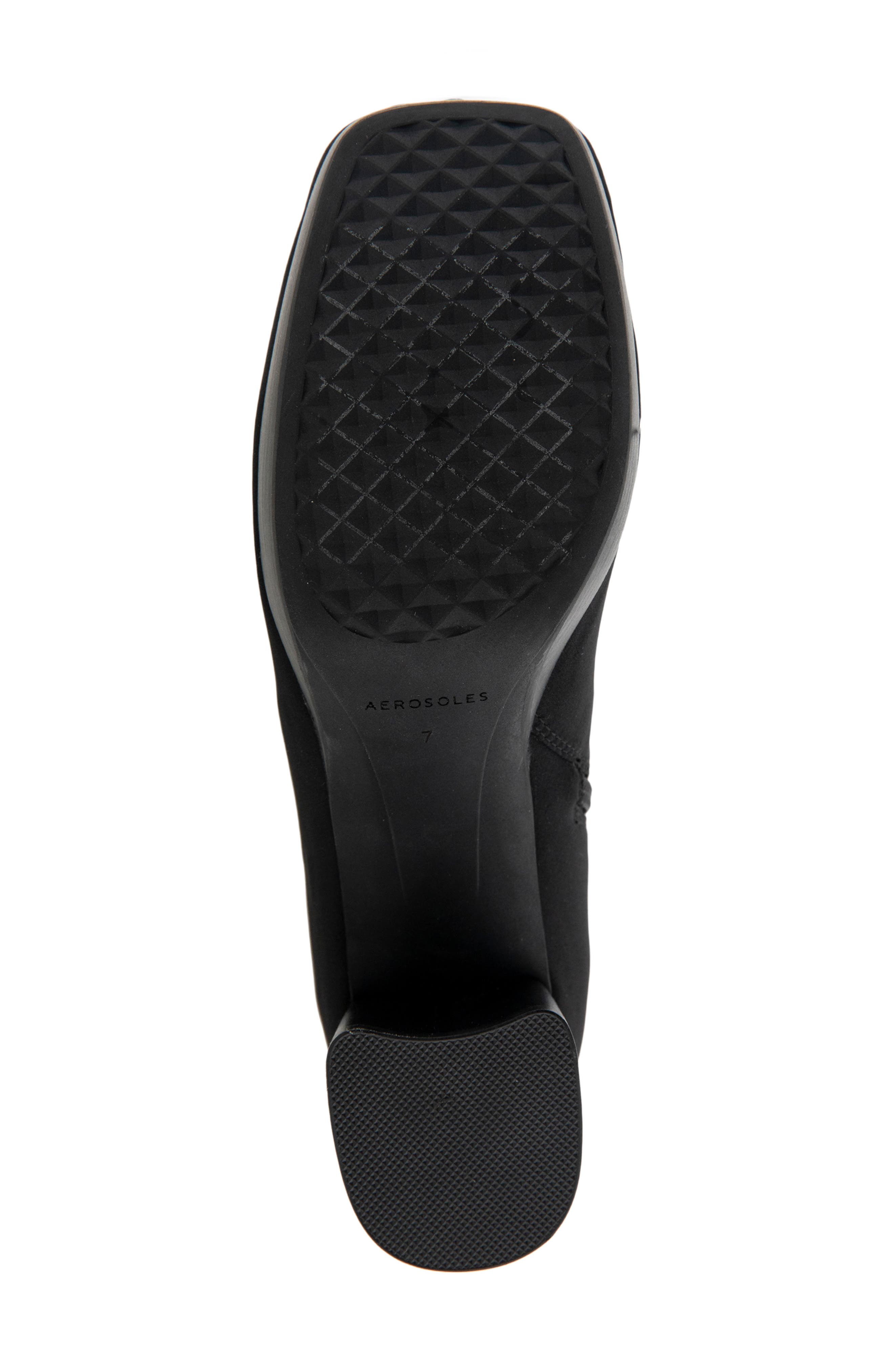 Aerosoles Sussex Block Heel Platform Bootie, Alternate, color, Black Stretch Gabardine