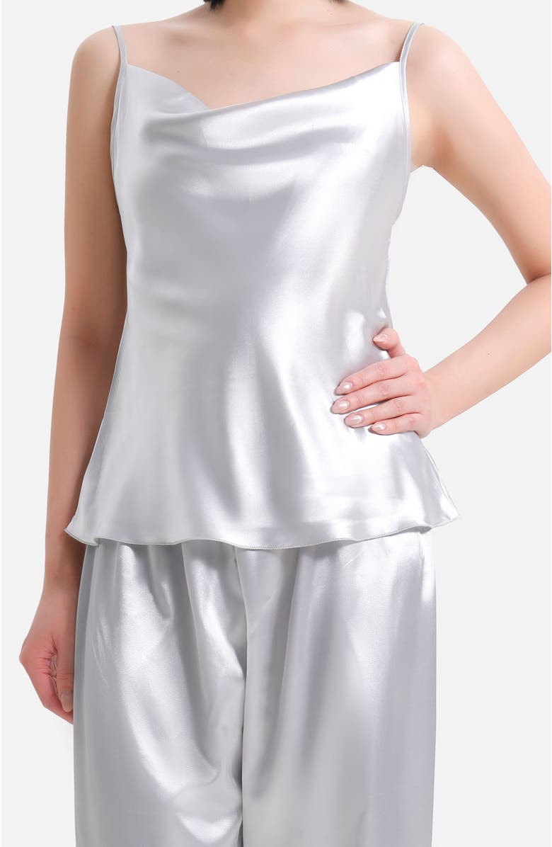LECHERY<sup>®</sup> Lustrous Silky Shiny Satin 2-piece Pajama Set, Alternate, color, 