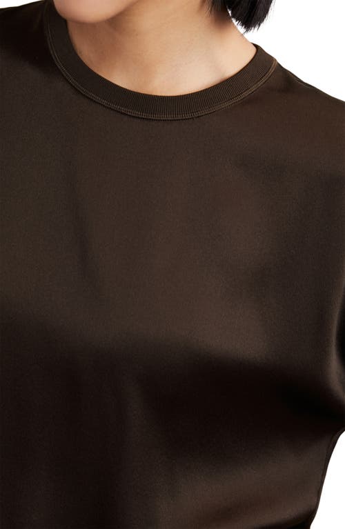 Reiss Lena Dolman Sleeve Silk Top In Black