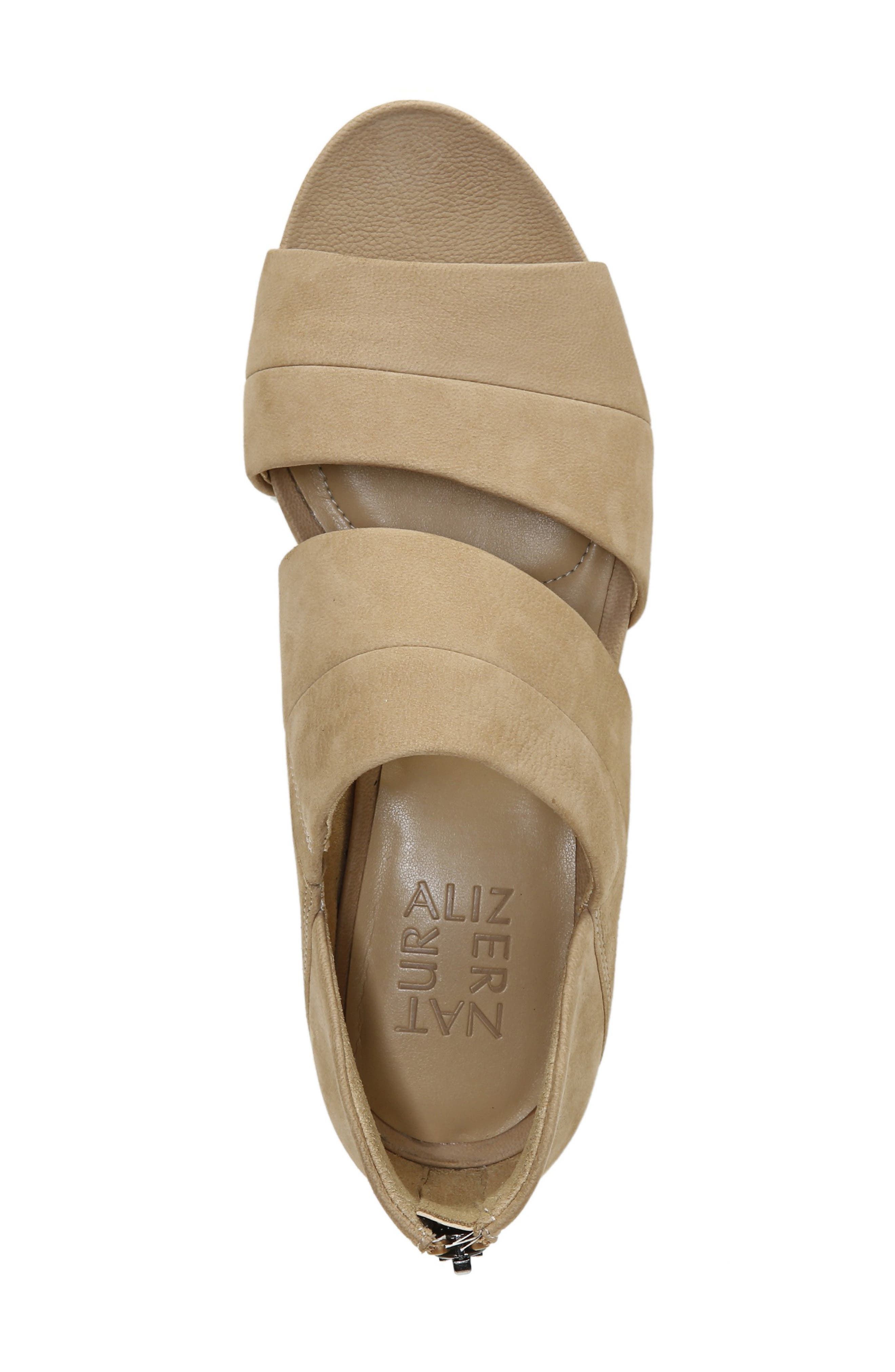 Gabby Sandal, Alternate, color, BAMBOO NUBUCK LEATHER