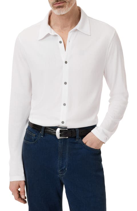 Caserta Regular Fit Textured Lyocell Button-Up Shirt