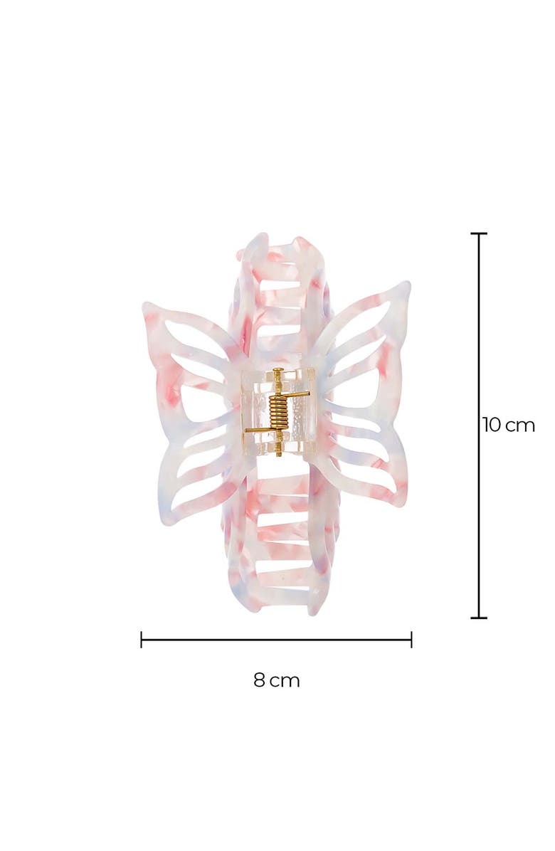 BY ADINA EDEN Tie Dye Butterfly Cutout Claw Clip, Alternate, color, Pastel