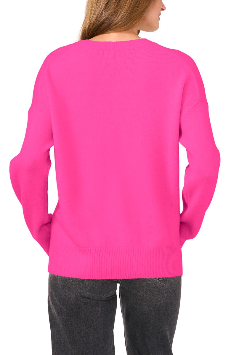 Vince Camuto Cropped Crewneck Sweater, Alternate, color, Paradox